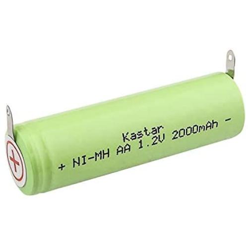 Kastar Rechargeable Shaver Battery Pack AA 1.2V 2000mAh Fits Braun, Norelco, Remington Shaver Models and Others (deatil Compatible Models Please Search The Below Description)