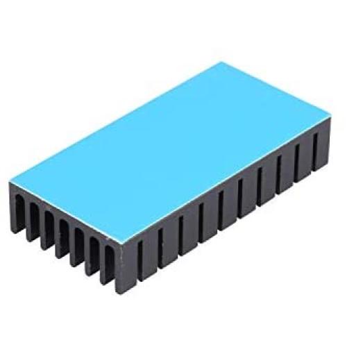 Awxlumv 2Pcs Small Heatsink 2 x 1x 0.4 inch/ 50 x 25 x 10 mm with Pre Thermal Conductive Tape Aluminum Heat Sink for Cooler PCB Device Cooling LED IC Chips CPU GPU VGA