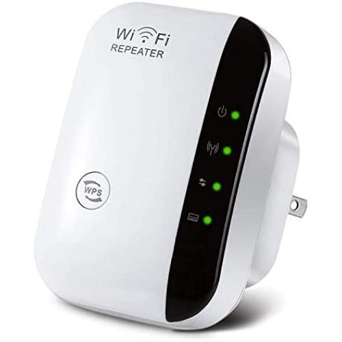 Super Booster WiFi Range Extender/WiFi Range Extender Super Booster 300Mbps,WiFi Repeater Superbooster Speed Wireless AC300Mbps Wireless Network Adapter with 2.4GHz US Plug （White）
