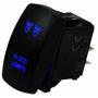 OZ-USA Flood Light Switch Blue led Laser Rocker UTV Truck Polaris RZR XP 900 800 Dash