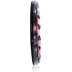 Maxxima M85417R Red 21 LEDs Ultra Thin Round Hybrid Lightning STT/Back-Up LED Light