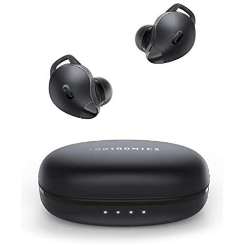 True Wireless Earbuds TaoTronics SoundLiberty 79 Smart AI Noise Reduction Technology for Clear Calls, Single/Twin Mode, 30H Playtime, USB Type C, IPX8 Waterproof, with Charging Case Black