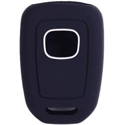 XUHANG Sillicone key fob Skin key Cover Remote Case Protector Shell for Honda Accord sports LX Civic HR-V CR-V 4 button black