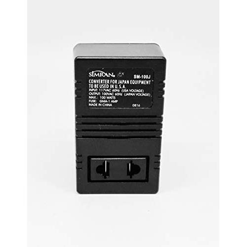 Simran SM-100J Japanese Step Down Voltage Converter, Converts USA 110V to Japan 100 Volt for Using Japanese Products in USA,100 Watt (100 Watt)