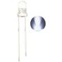 Waycreat 100PCS 3mm White LED Diode Lights Clear Emitting LEDs for High Intensity Super Bright Lighting Bulb Lamps Electronics Components Diodes