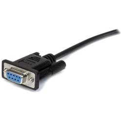 StarTech.com 1m Black Straight Through DB9 RS232 Serial Cable - DB9 RS232 Serial Extension Cable - Male to Female Cable (MXT1001MBK)