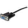 StarTech.com 1m Black Straight Through DB9 RS232 Serial Cable - DB9 RS232 Serial Extension Cable - Male to Female Cable (MXT1001MBK)