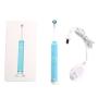 KAMLE Electric Toothbrush Rechargeable with 4 Power Brush Heads for Child and Adult. Sonic Cleaning for Better Mouth Care (Blue)