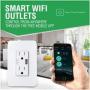 Smart Wi-Fi Light Switch, Works with Alexa, Google Home Compatible, iOS Android Smartphone Wireless Control, No Hub Required, Timer Schedule, Switch On Off (Wall Outlet)