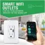 Smart Wi-Fi Light Switch, Works with Alexa, Google Home Compatible, iOS Android Smartphone Wireless Control, No Hub Required, Timer Schedule, Switch On Off (Wall Outlet)