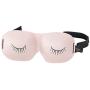 Bucky Ultralight Comfortable Contoured Travel and Sleep Eye Mask, Strawberry Eyelash, One Size