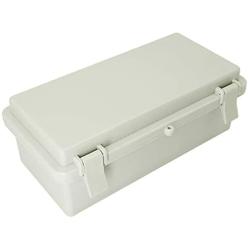 LMioEtool ABS Plastic Dustproof Waterproof IP65 Junction Box Hinged Shell Universal Electrical Project Enclosure Gray 7.9 x 3.9 x 2.8 inch (200 x 100 x 70mm)