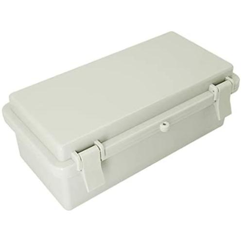 LMioEtool ABS Plastic Dustproof Waterproof IP65 Junction Box Hinged Shell Universal Electrical Project Enclosure Gray 7.9 x 3.9 x 2.8 inch (200 x 100 x 70mm)