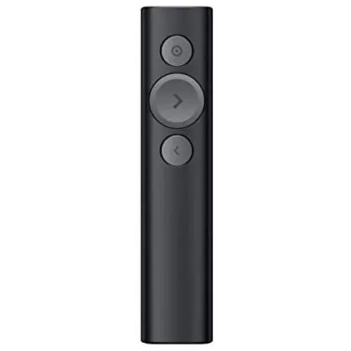 Logitech Spotlight Presentation Remote - Advanced Digital Highlighting with Bluetooth, Universal Presenter Clicker, 30M Range and Quick Charging – Black