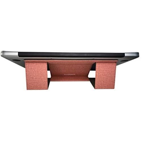 Invisible Laptop Stand, Pronimi Slim Ergonomic Portable Flip Laptop Stand for MacBook Air Mac Book Pro Tablets iPad Rose Gold - Pink, Light Adjustable Laptop Stand up to 15 inch