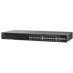 Cisco SG350-28 Managed Switch with 28 Gigabit Ethernet (GbE) Ports with 24 Gigabit Ethernet RJ45 Ports plus 2 SFP Slots, 2 Gigabit Ethernet Combo, Limited Lifetime Protection (SG350-28-K9-NA)