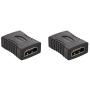 Amazon Basics HDMI Female to Female Coupler Adapter (2 Pack), 29 x 22mm, Black