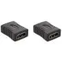 Amazon Basics HDMI Female to Female Coupler Adapter (2 Pack), 29 x 22mm, Black