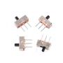 Qiying 100 Pcs SS12D00G3 2 Position SPDT 1P2T 3 Pin PCB Panel Mini Vertical Slide Switch 0.5 Amp, 50V DC