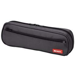 LIHIT LAB Pen Case, 9.4 x 1.8 x 3 inches, Black (A7552-24)