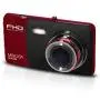 Minolta MNCD42 Full HD 1080P Wide Angle Car Dashboard Camera with G-Sensor, HDR, Loop Recording & 4'' LCD Screen, Red