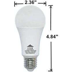 Leson 100 Watt Equivalent A19 LED Light Bulb Standard E26/E27 Base 13W Energy Saving, Daylight Cool White 6500k (6 Pack)