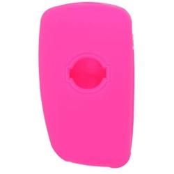 SEGADEN Silicone Cover Protector Case Holder Skin Jacket Compatible with NISSAN 3 Button Flip Remote Key Fob CV4507 Rose
