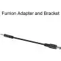 AMTIFO H26 Backup Camera Bracket Adapter with a Power Adapter Compatible with Furrion Pre-Wired RV or Trailer with a FRCBRKT-BL