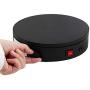 ComXim 360 Degree Black Photography Turntable for Product Shooting, 44LB Capacity, 7.87in Diameter, Knob Control Speed, Jewelry,Watch,Shampoo,Shoes,Bag Shooting and dispaly