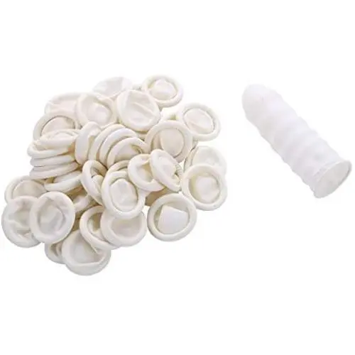 RuoFeng Latex Finger Cots for Electronic Maintenance Medicine Jewelry Cleaning Cosmetology and Other Applications (Pack of 1000)