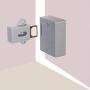 ETEKJOY RFID Electronic Cabinet Lock Hidden DIY for Wooden Cabinet Locker Drawer Cupboard (Gray)