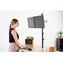 VIVO Dual Monitor Stand Up Desk Mount Extra Tall 39 inch Pole, Fully Adjustable Stand for up to 27 inch Screens, STAND-V012