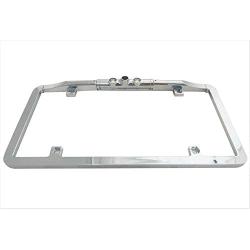 BOYO VTL275LTJ - Ultra Slim Full-Frame License Plate Backup Camera with Active Parking Lines and LED Lights (Chrome)