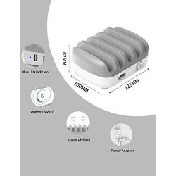 Charging Station for Multiple Devices Apple, Cell Phone Charging Stations with Your iPhone Ipad Products Desk Organizer with Charging Station for Tablets, and Other Electronics.