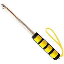 Limmoz 6 Feet Social Distance Pointer, Portable Telescopic Handheld Social Pointer Stick, Extendable 6 Feet Pole - Measure Social Distance (Yellow)