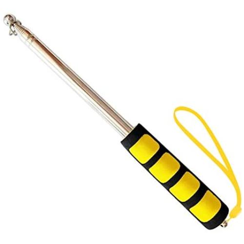 Limmoz 6 Feet Social Distance Pointer, Portable Telescopic Handheld Social Pointer Stick, Extendable 6 Feet Pole - Measure Social Distance (Yellow)