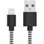 TalkWorks iPhone Charger Lightning Cable 6ft Long Braided Heavy Duty Cord MFI Certified for Apple iPhone 12, 12 Pro/Max, 12 Mini, 11, 11 Pro/Max, XR, XS/Max, X, 8, 7, 6, SE, iPad - Black/White