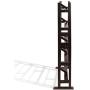 Atlantic Element Media Storage Rack - Holds Up to 230 CDs or 150 DVDs, Contemporary Wood & Metal Design with Wide Feet for Greater Stability, PN35535601 In Espresso