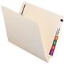 Smead End Tab Fastener File Folder, Shelf-Master Reinforced Straight-Cut Tab, 2 Fasteners, Letter Size, Manila, 50 per Box (34115)