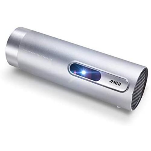 JMGO Explorer, Portable Projector, 380 ANSI Lumen, 720p HD with Android OS, Wireless WiFi Bluetooth Projector, Dual 3W Speakers, DLP, 1080p&4K Supported, Autofocus, Mini Projector for Outdoor Movie
