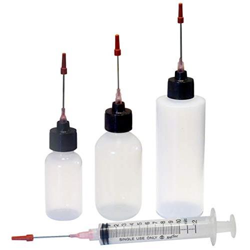 Plastic Squeeze Bottles 1oz, 2oz, 4oz, and 10ML All 1.5'' Stainless Applicators Gun Rifle Shotgun Pistol Cleaning and Smithing Kit
