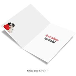 Big Funny Birthday Card - Good Boy Featuring a Cute Puppy Dog w/Envelope 8.5 x 11 Inch - Humorous Happy Birthday Greetings Card - XL Gifts, Wishes, and Celebrations J2577BDG