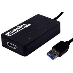 Plugable USB 3.0 to HDMI Video Graphics Adapter with Audio for Multiple Monitors up to 2560x1440 (Supports Windows 10, 8.1, 7)