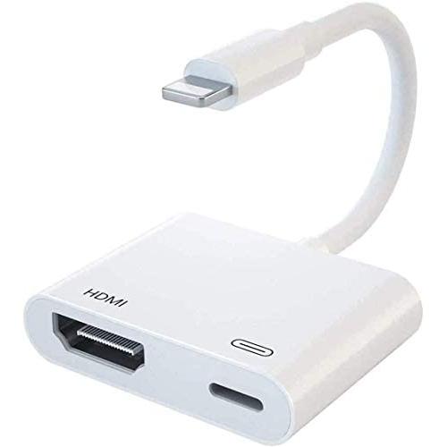 [Apple MFi Certified] Lightning to HDMI Adapter,1080P Digital AV Adapter Sync Screen Connector with Charging Port for iPhone 11/11 Pro/XS/XR/X/8 7,iPad on HD TV/Monitor/Projector(Home Essentials)
