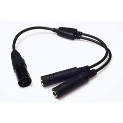 Wirenest GA Twin Plug to Airbus XLR Headset Adapter