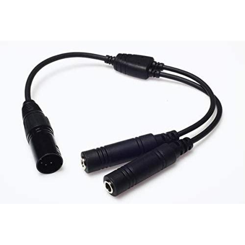 Wirenest GA Twin Plug to Airbus XLR Headset Adapter