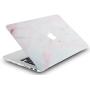 LuvCase 2 in 1 Laptop Case Compatible with MacBook Pro 13'' (2016-2021) with Touch Bar A2338 M1/A2251/A2289/A2159/A1989/A1706/A1708 Rubberized Plastic Hard Shell Cover with Sleeve (Pink Marble)