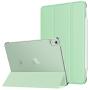 MoKo Case Fit New iPad Air 4th Generation 2020 - iPad Air 4 Case 10.9 inch Slim Lightweight Shell Stand Cover with Translucent Frosted Back Protector for iPad Air 4, Auto Wake/Sleep, Green