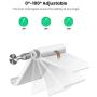 UGREEN Cell Phone Stand Holder Mobile Phone Dock Compatible for iPhone 12 Pro Max 11 SE XS XR 8 Plus 6 7 Samsung Galaxy Note20 S20 S10 S9 S8 Android Smartphone Holder Desk Adjustable Foldable White