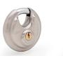 Keyed Alike Stainless Steel Disc Padlock, Same Key Open, for Self Storage, Farm, Recycle Box, Truck, 2-3/4''(70mm) (10)